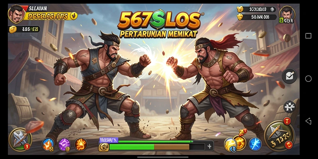 Gameplay Fighting intens dan penuh aksi di 567SLOTS.