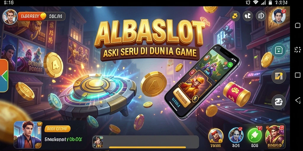 Tangkapan layar menunjukkan aksi seru dalam ALBASLOT.