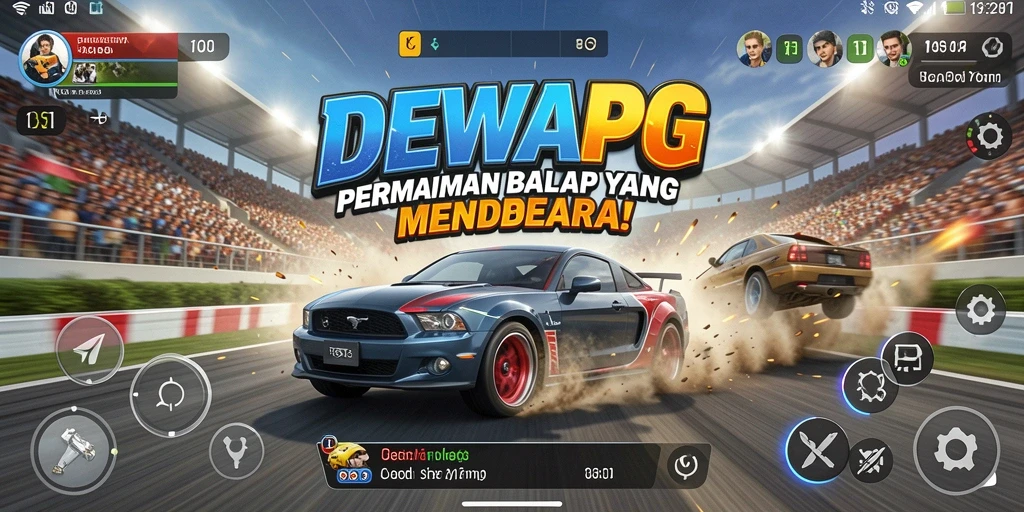 Tampilan aksi balap mendebarkan dalam DEWAPG.