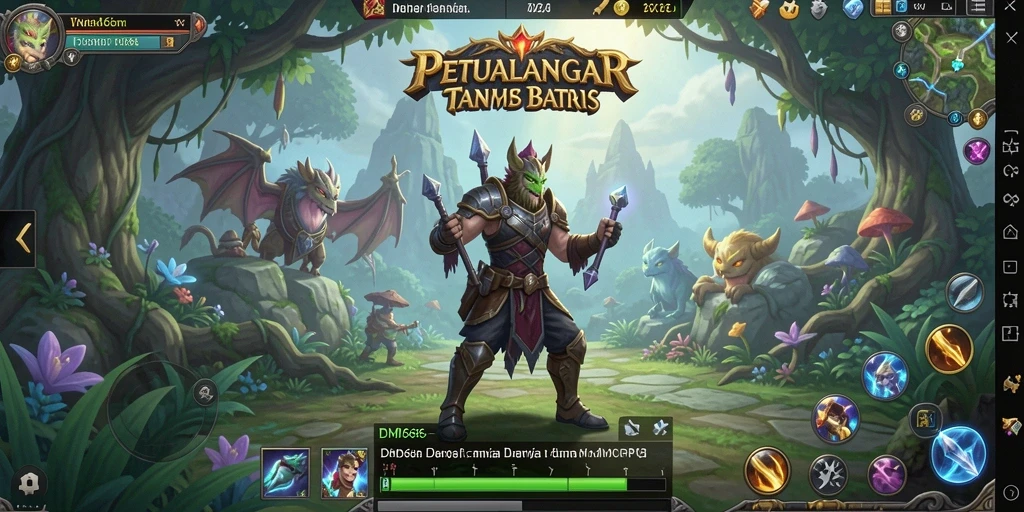Screenshot DMD686 menampilkan aksi petualangan MMORPG yang mendebarkan.