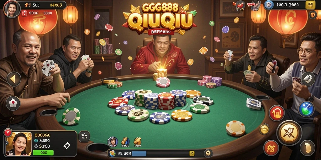 Tampilan menarik dari gameplay QiuQiu GGG888.