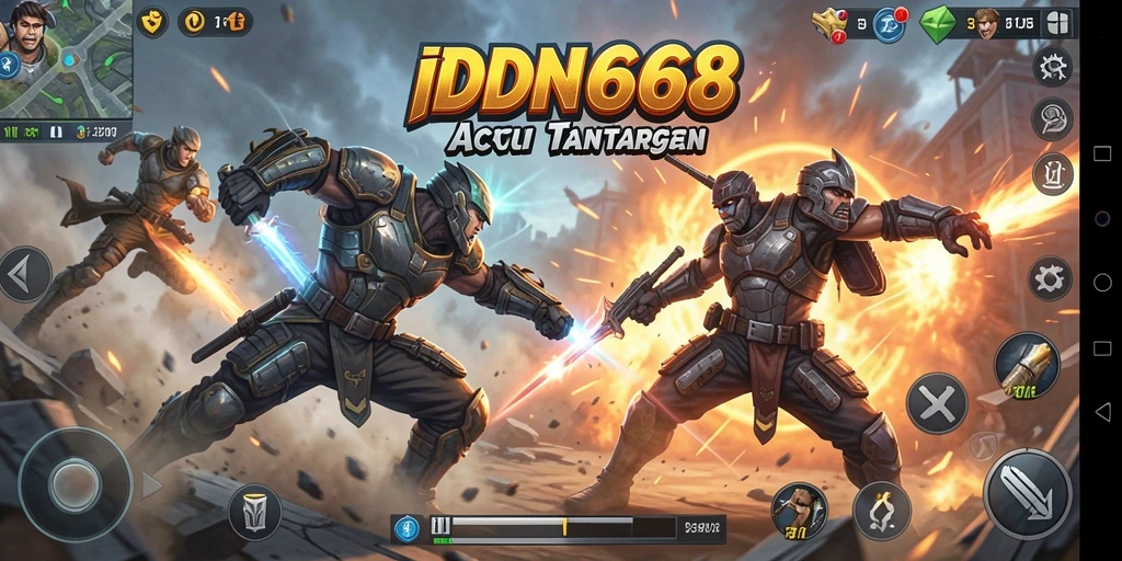 Tampilan gameplay menegangkan IDN668 dengan aksi yang seru.