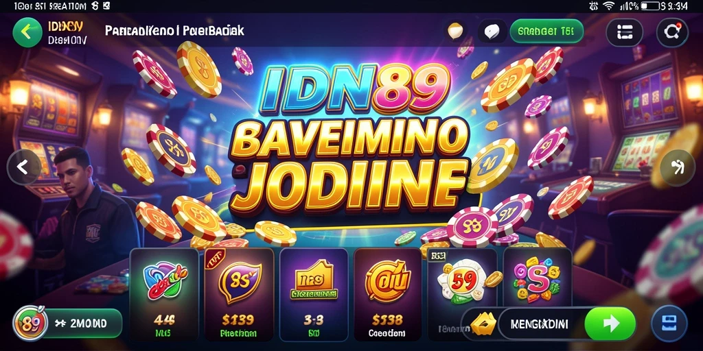 Tampilan menarik dari IDN89 dengan berbagai permainan kasino.