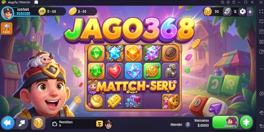 Tangkapan layar JAGO368 menampilkan momen seru dari gameplay Match-3.