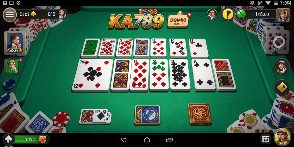 Screenshot gameplay KA789 menampilkan aksi seru permainan Domino.