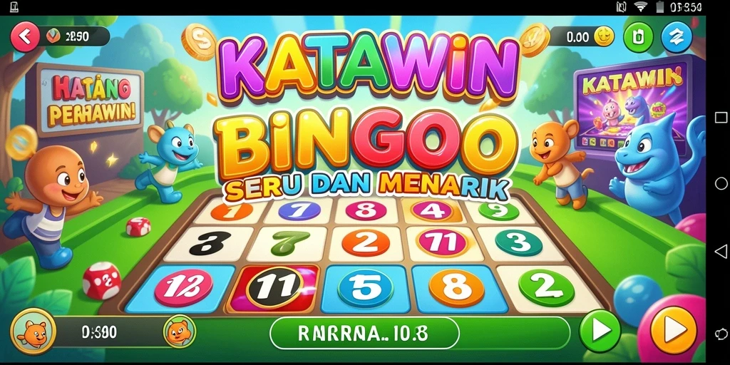 Tampilan gameplay KATAWIN yang menarik dan interaktif.
