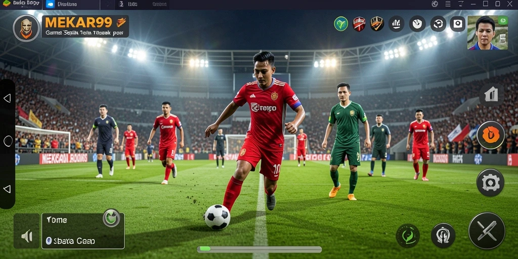 Tampilan gameplay utama MEKAR99 yang seru dan interaktif.