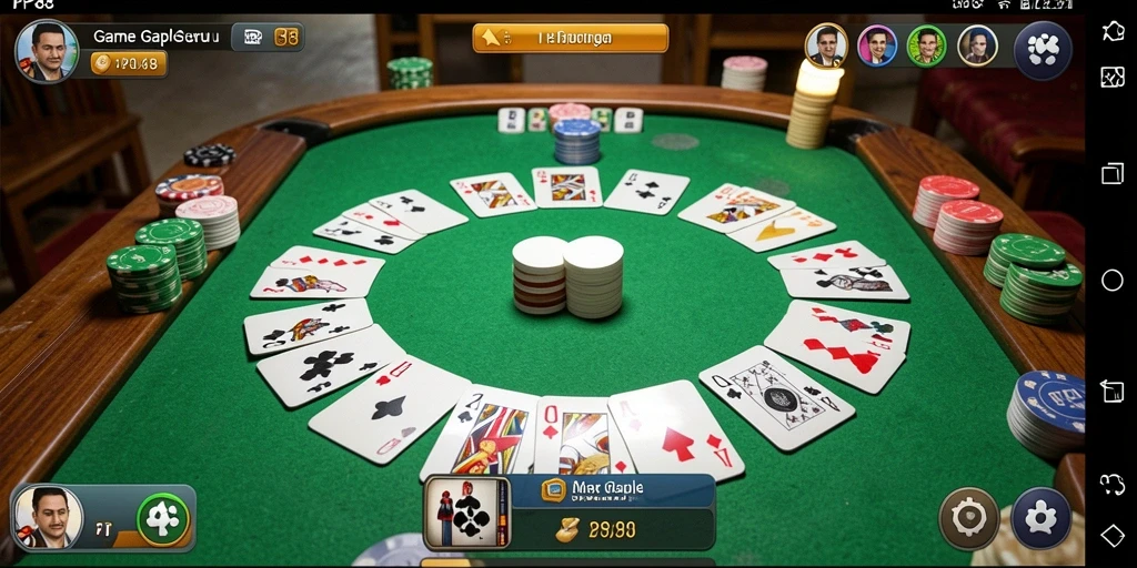 Tampilan gameplay Gaple yang seru dan interaktif.