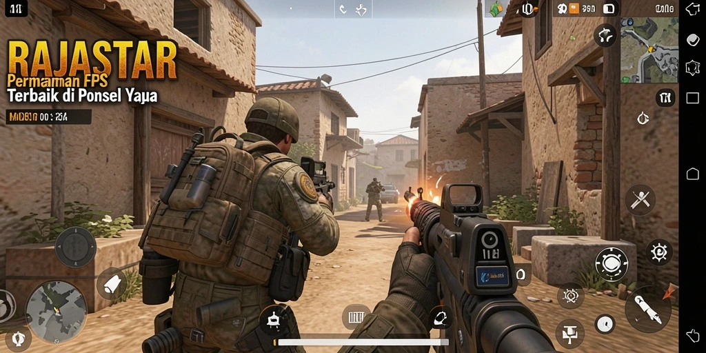 Screenshot menampilkan gameplay intens dan grafis memukau di RAJASTAR.