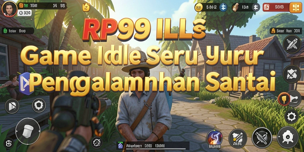 Screenshot gameplay RP99 yang menampilkan karakter dan elemen Idle.