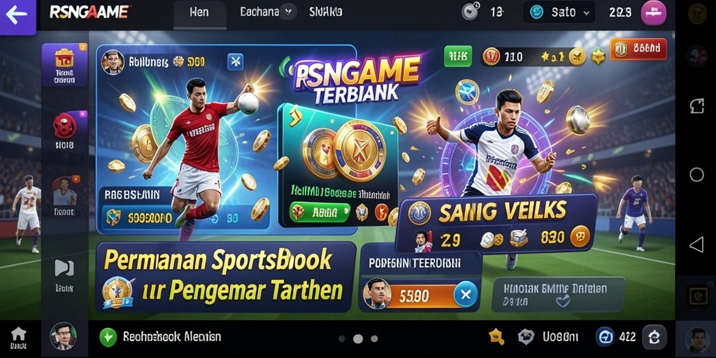 Tampilan gameplay RSNGAME dengan fitur taruhan olahraga yang menarik.