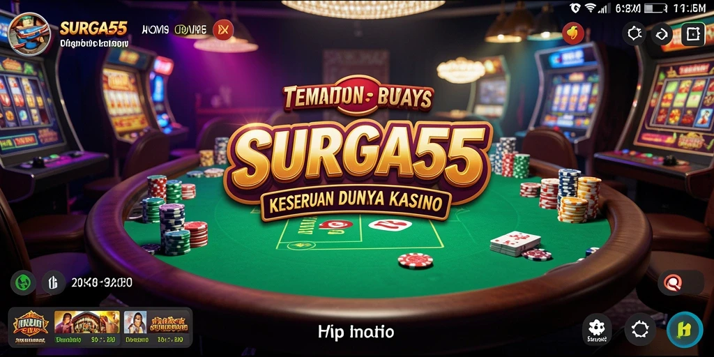 Tampilan gameplay kasino yang mengasyikkan dan interaktif di SURGA55.