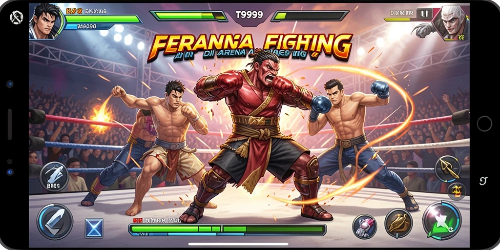 Tangkapan layar dari gameplay T9999 yang intens dan mendebarkan.
