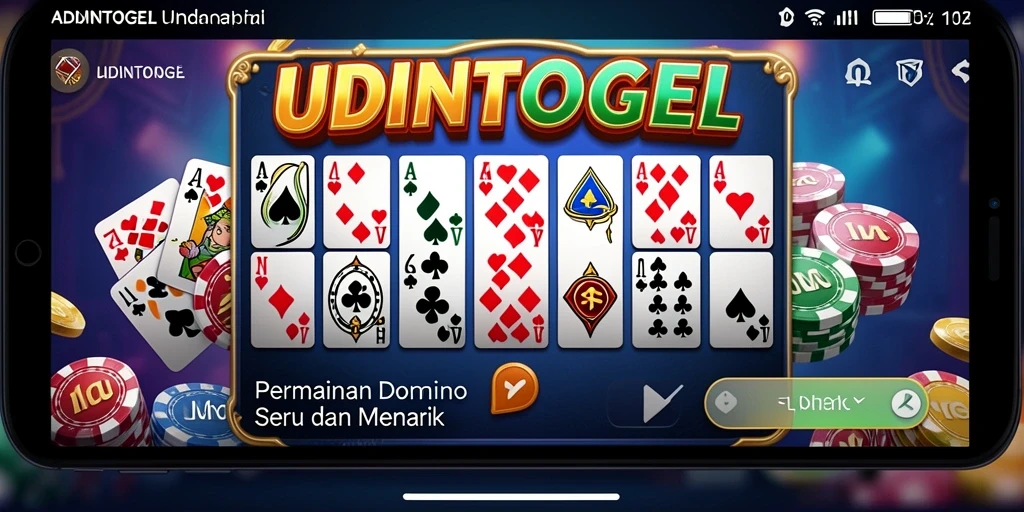 Tampilan gameplay seru di UDINTOGEL terlihat jelas.