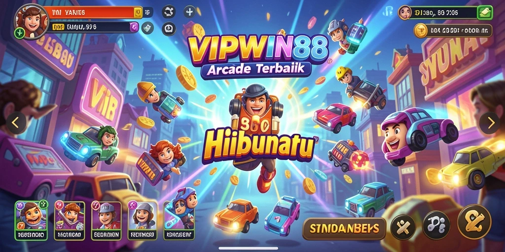 Screenshot gameplay <strong>VIPWIN88</strong> yang menunjukkan aksi mendebarkan dalam permainan arcade.